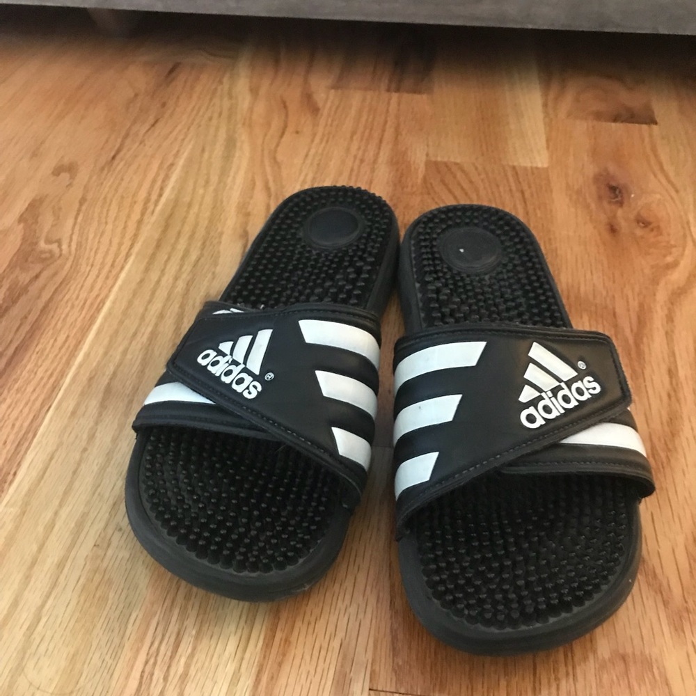 Adidas slip on sandals